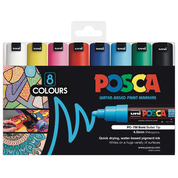 Posca 5M Medium Pastel Colours Pack of 8 – Art Shed Brisbane