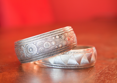 Laser engraved rings, personalized jewelry, laser engraving rings, Indian ring design