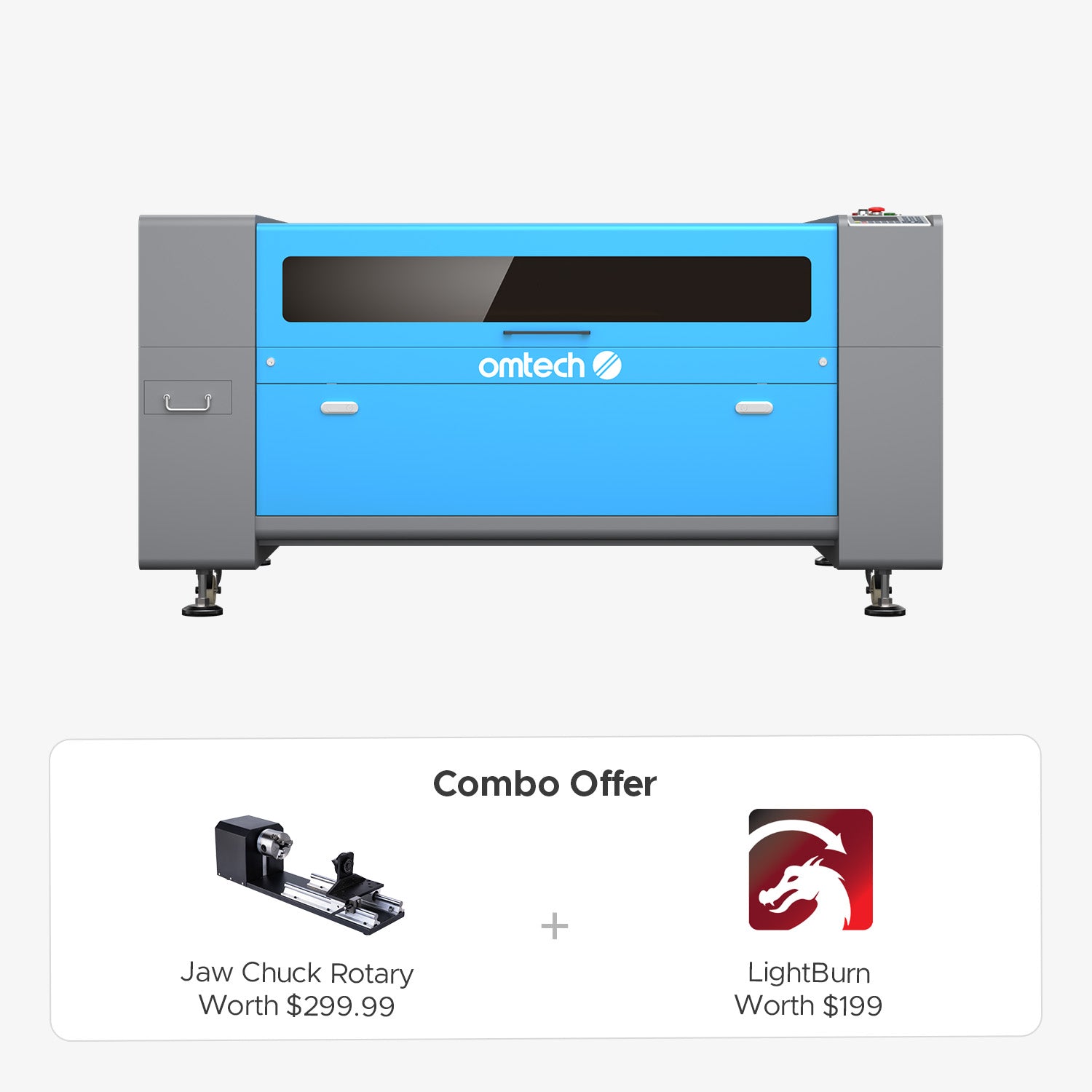 OMTech Maker ZF3551-130 130W CO2 Laser Cutter and Engraver with 35" x 51" Workbed and Dual Laser Tubes and Heads - Image 17
