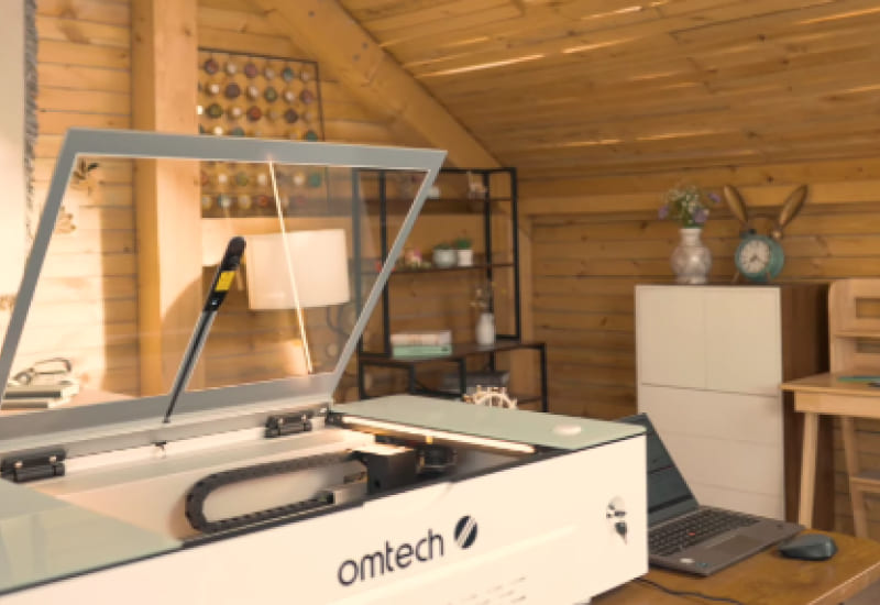 OMTech Polar desktop laser engraver for beginners