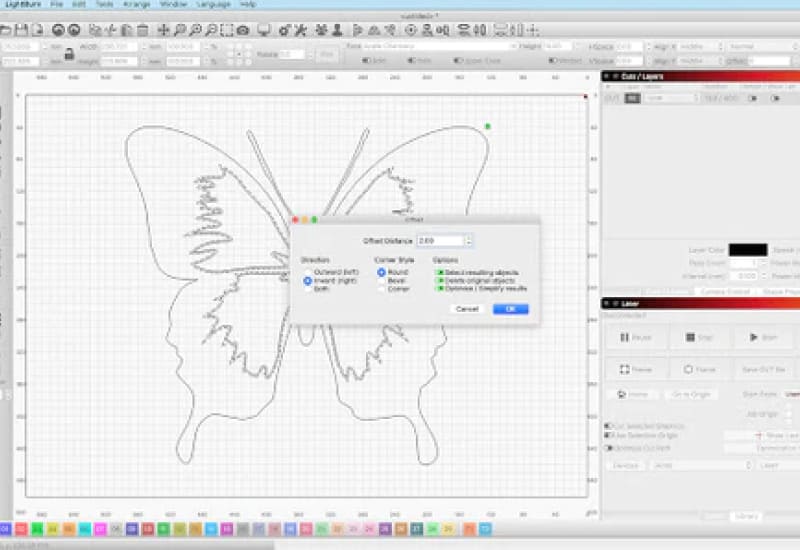 edit designs in lightburn software