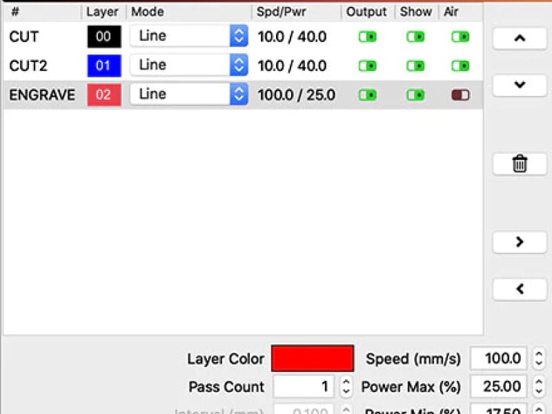 Understanding layers in Lightburn