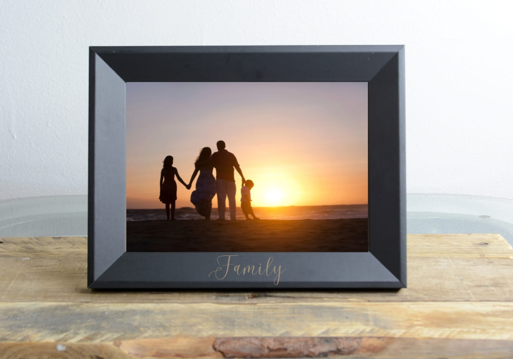 laser engraved photo frame