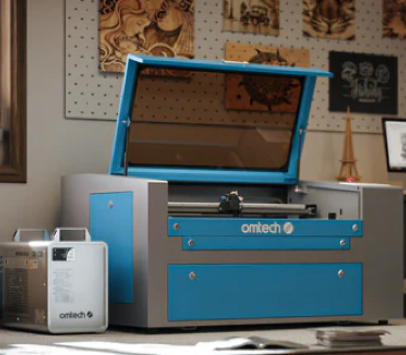 omtech co2 laser engraving machine