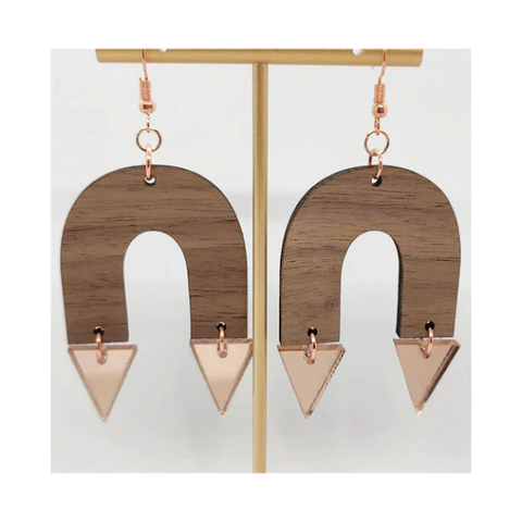 wood engraving, wood laser engraving, laser engraving wood, stain wood, plywood, wooden jewelry, DIY, wooden earrings