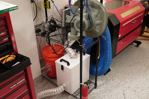 Setting Up a Laser Cutter Exhaust System — Monportlaser