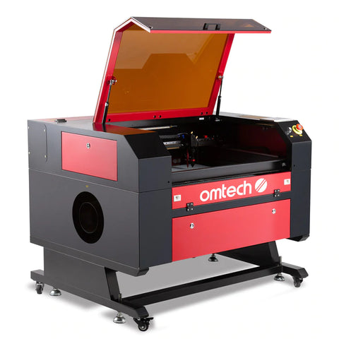 omtech laser cutter for tumbler engraving round objects