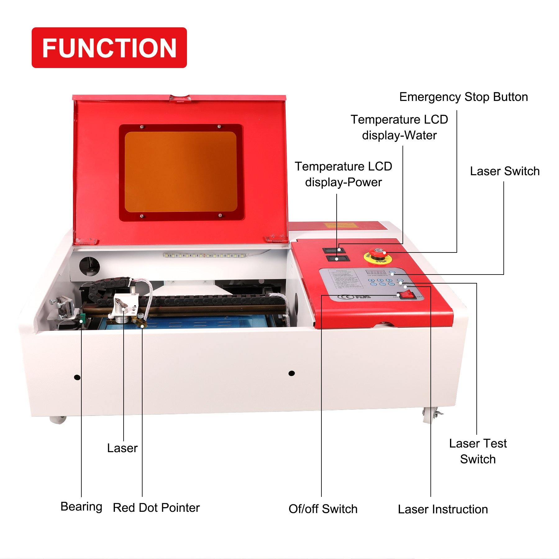 40W CO2 Laser Engraver - Refurbished Laser Engraver - OMTech – OMTech Laser