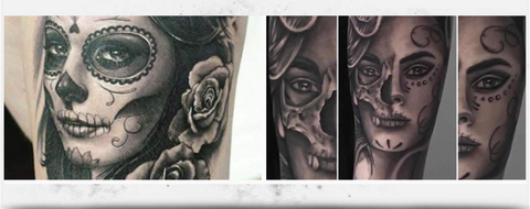 tatouages de la Santa Muerte fusionnent spiritualité et art