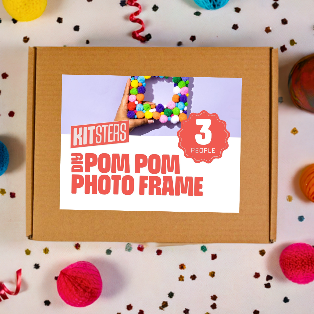 DIY Pom Pom Photo Frame Box (3 people)-image-0