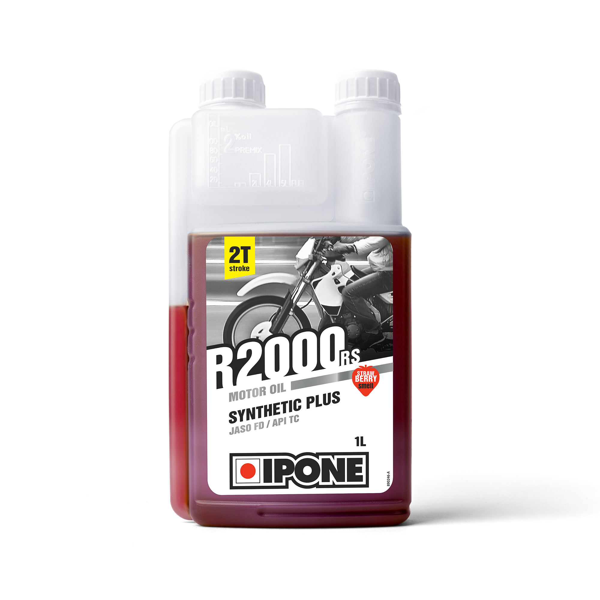 HUILE MOTEUR 2 TEMPS SEMI SYNTHESE IPONE R2000 RS FRAISE