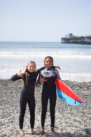 Team riders at surf contest