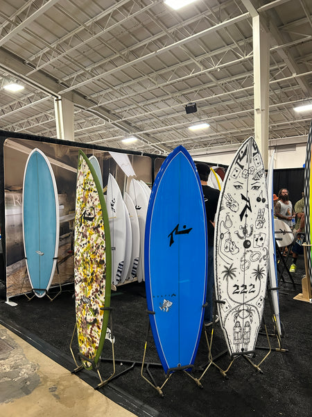 Boardroom Show 2023 - Rusty Surfboards Booth