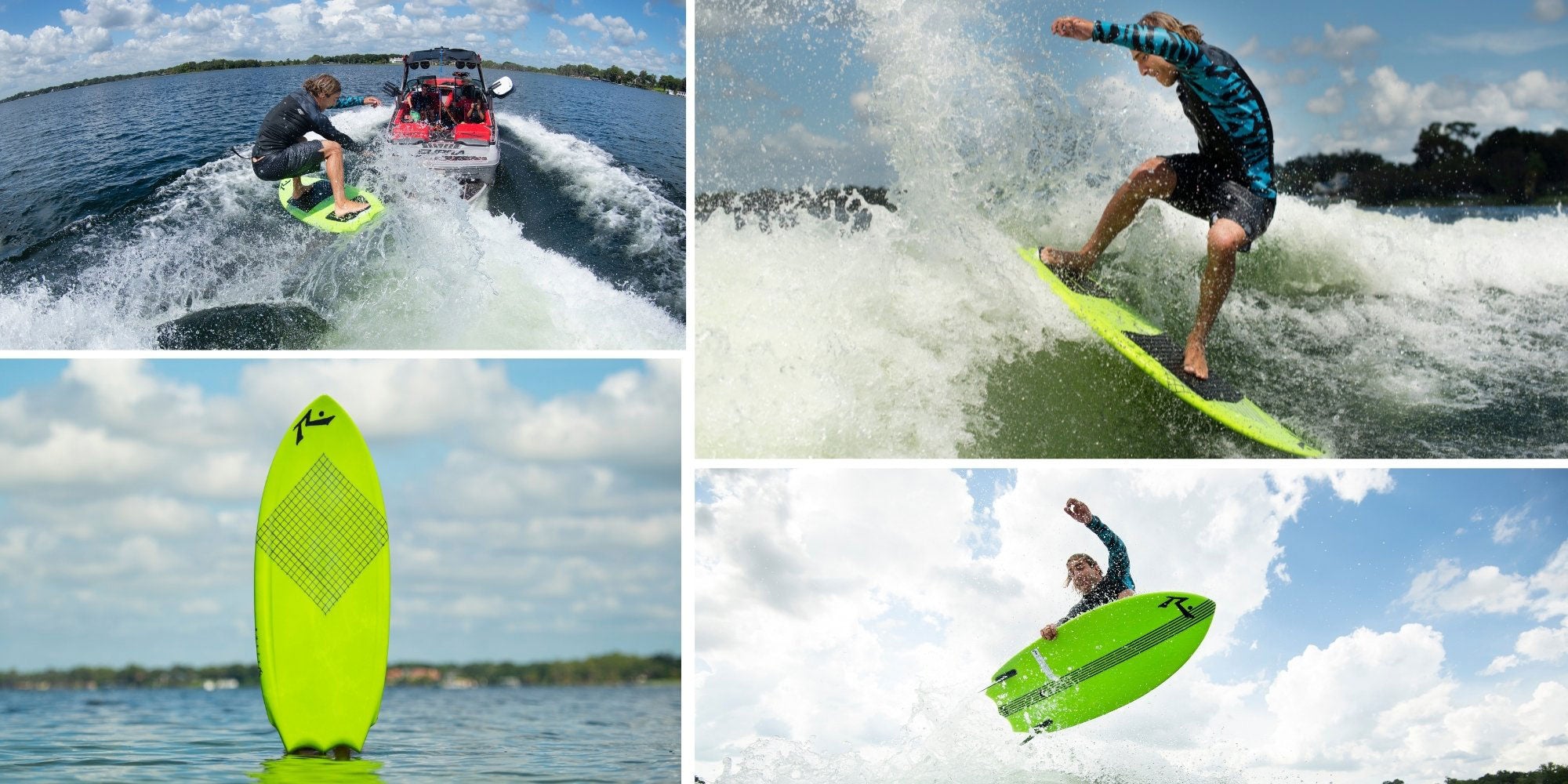 rusty urchin wake surfboard collage