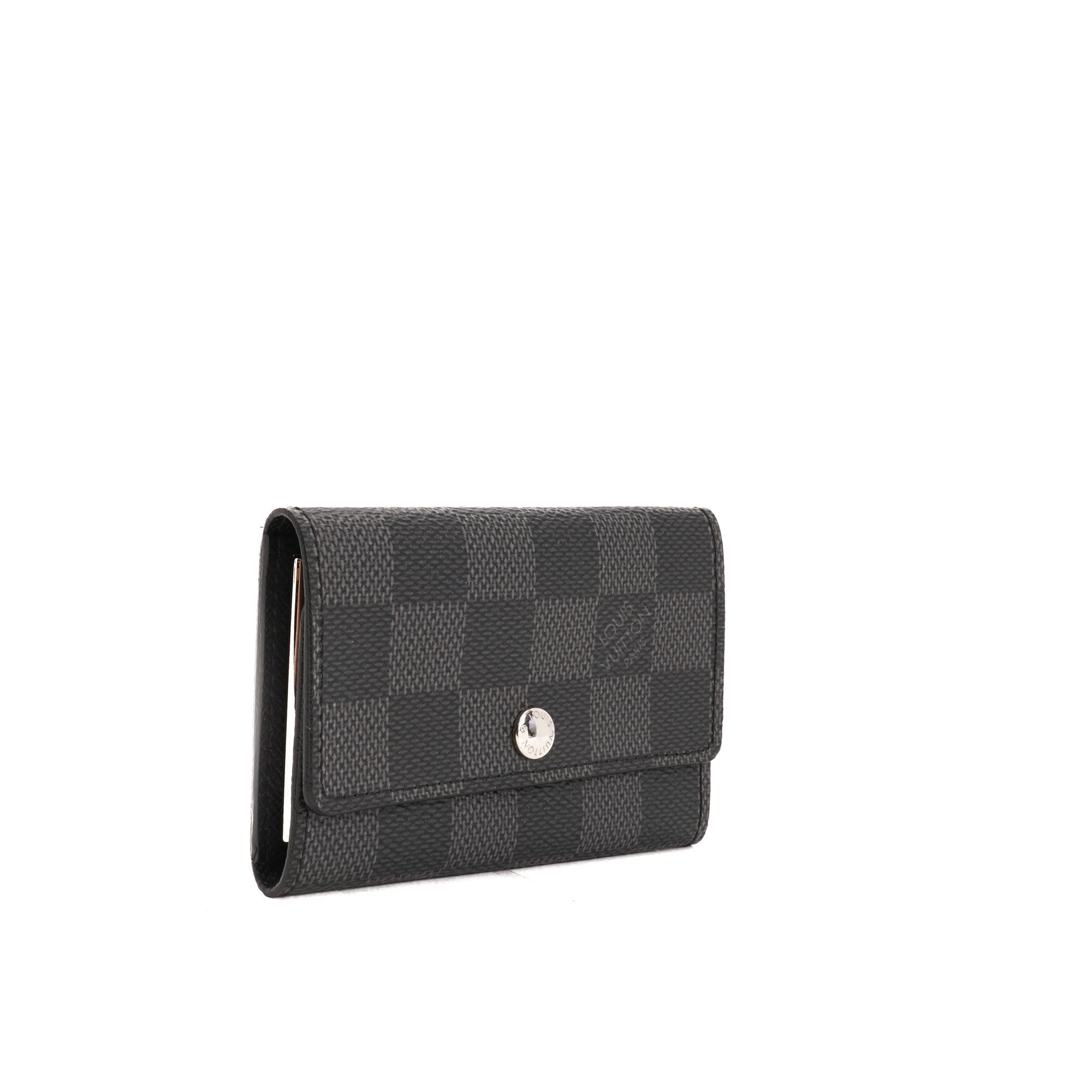 6 Key Holder, Used & Preloved Louis Vuitton Case, LXR USA, Black