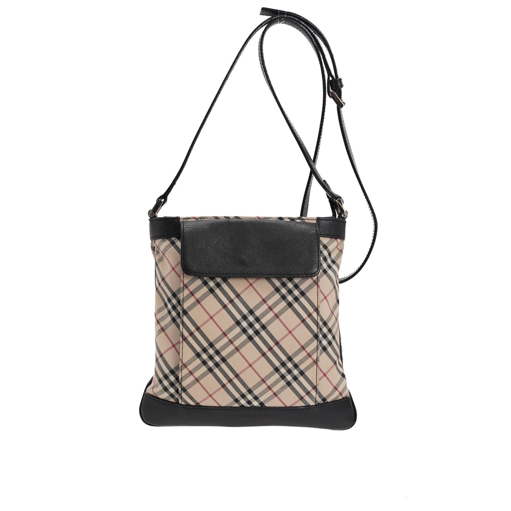 Nova Check Crossbody Bag | Used & Preloved Burberry Crossbody Bag | LXR  Canada | Brown | Canvas
