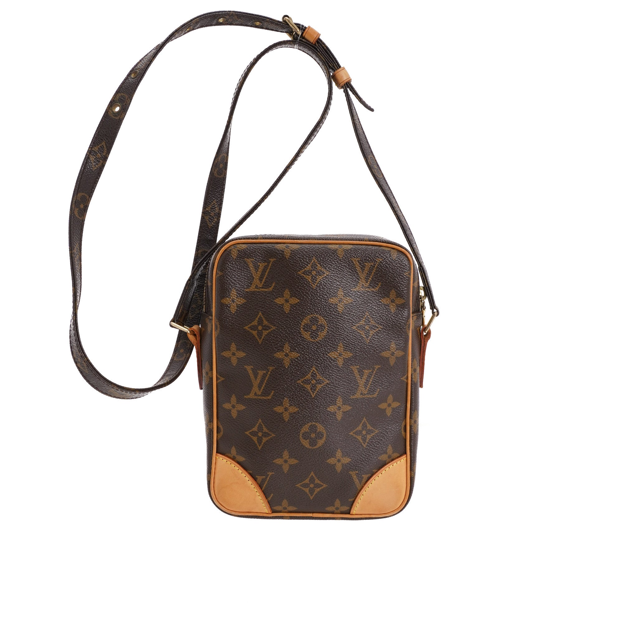 Louis Vuitton Brown Monogram Canvas Danube Crossbody Bag with monogram  canvas