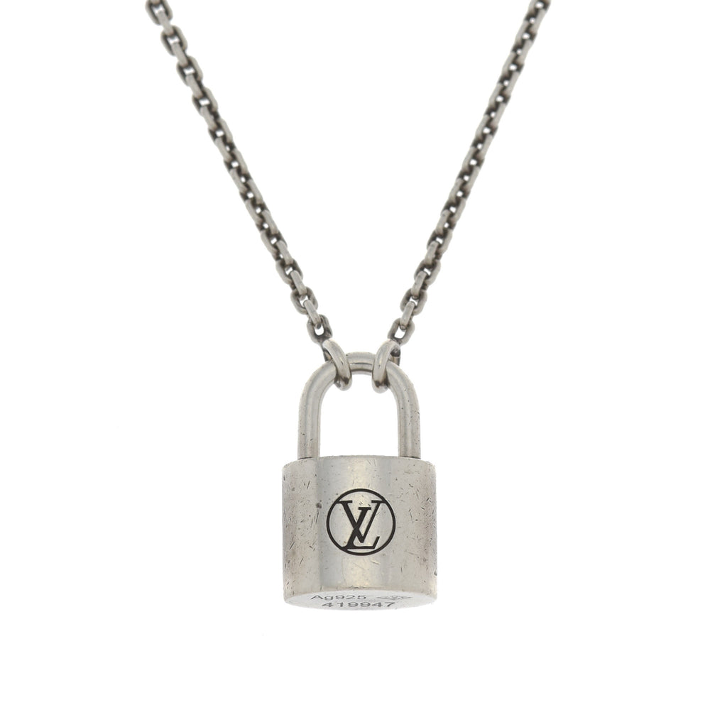 Lockit Necklace, Used & Preloved Louis Vuitton Necklace, LXR Canada, Silver