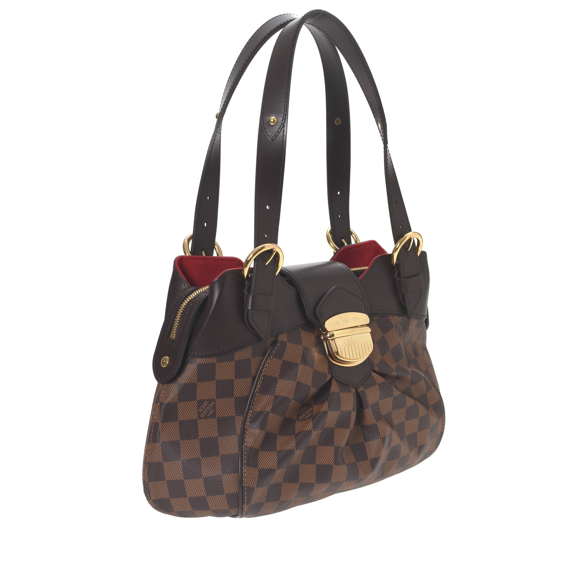 Pre-Owned Louis Vuitton Sistina PM Damier Ebene PM Brown Shoulder