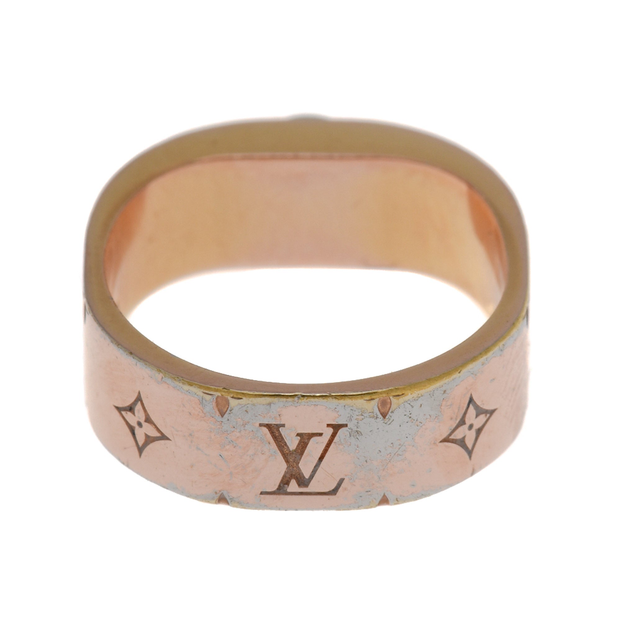 Louis Vuitton Nanogram Two Tone Ring Size MBound to sit around your finger  and e at 1stDibs