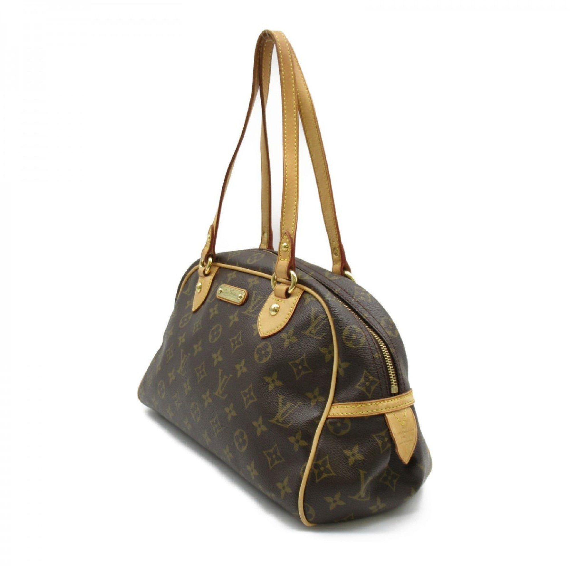 Louis Vuitton Montorgueil Brown Canvas Shoulder Bag (Pre-Owned)