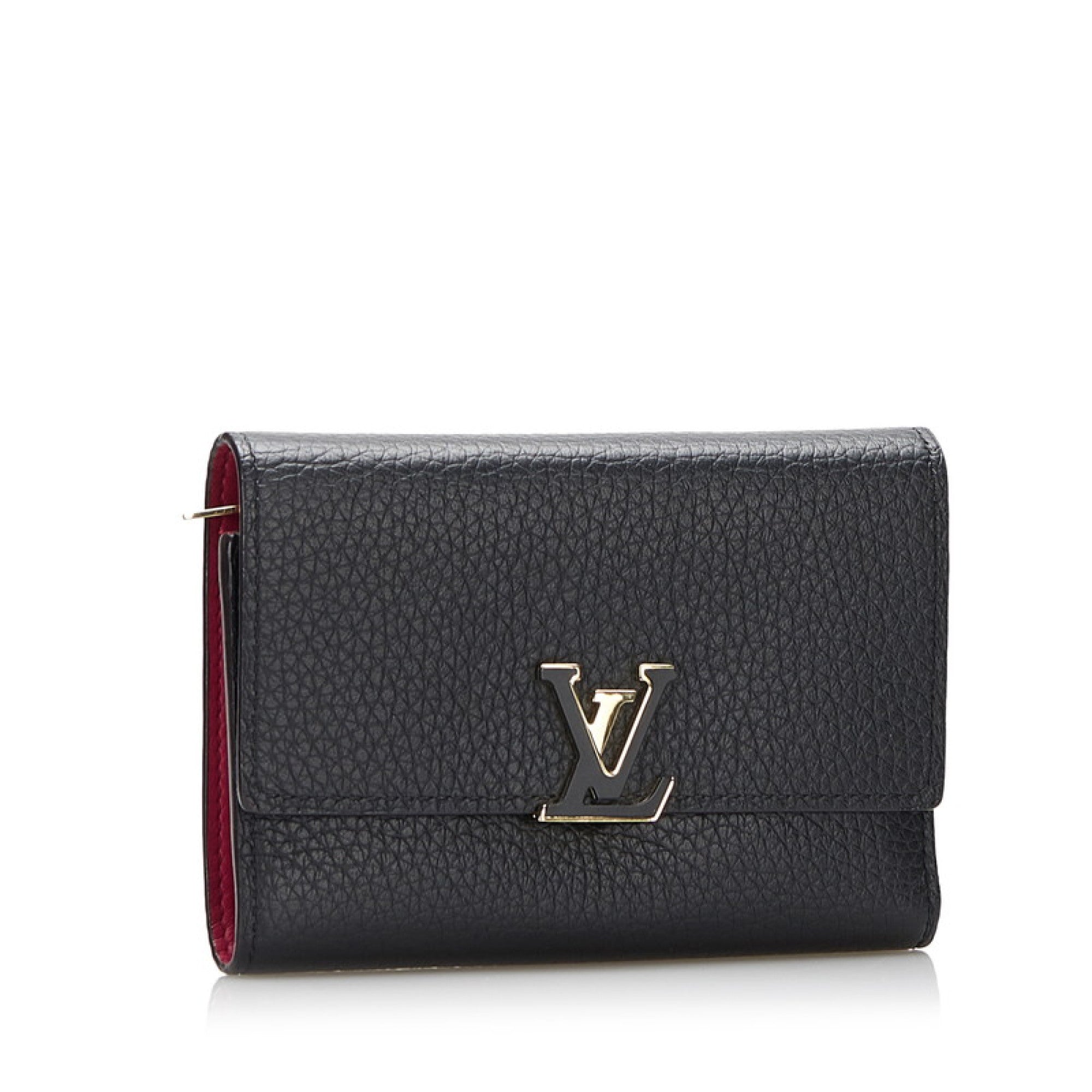 Louis Vuitton Capucines Compact Wallet Black