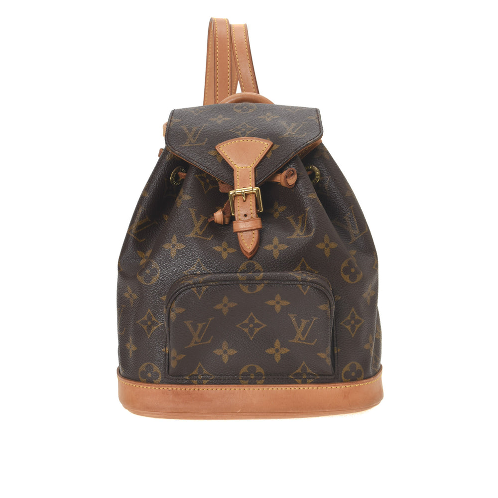 LOUIS VUITTON Brown Monogram Vintage Montsouris Bagpack GM