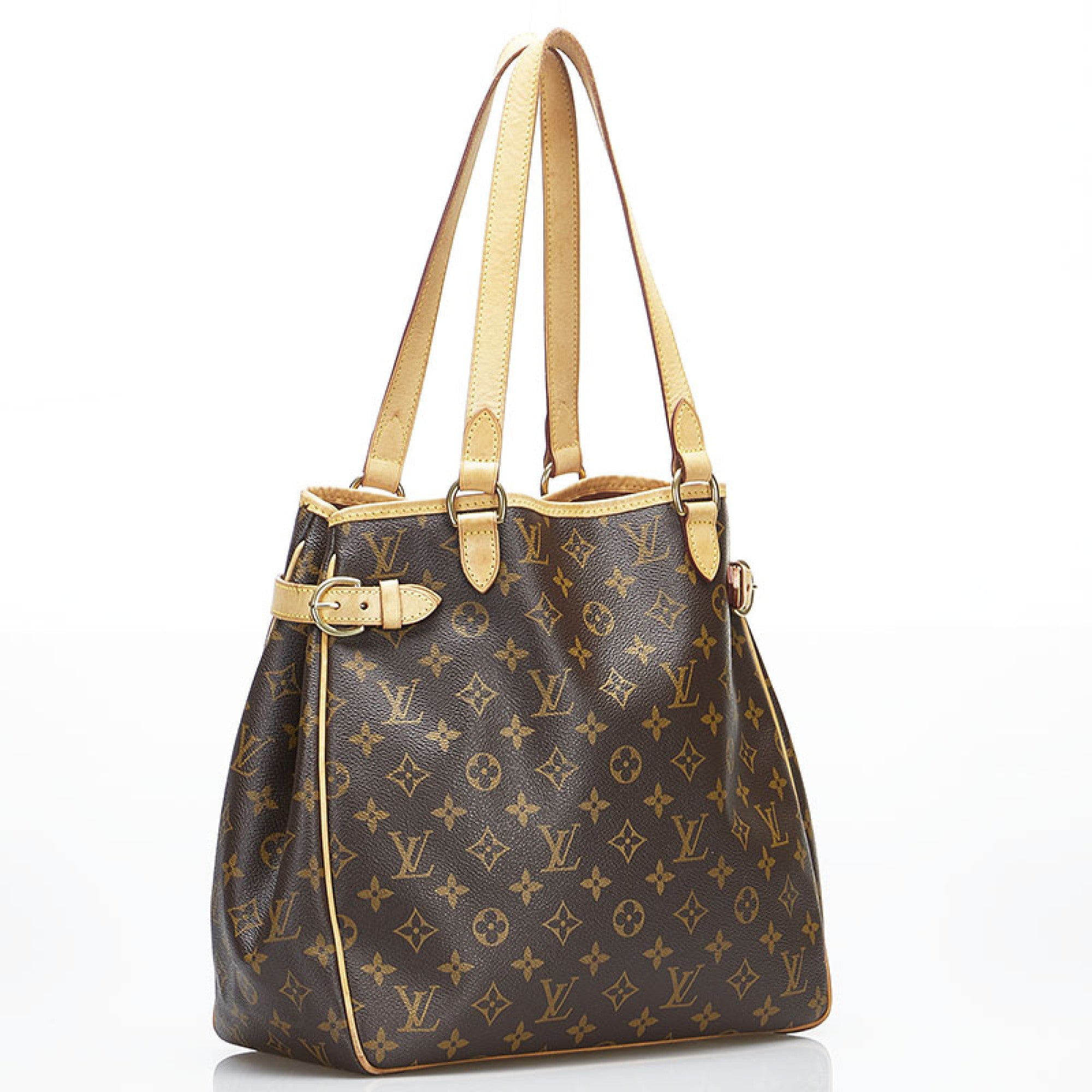 Batignolles Vertical, Used & Preloved Louis Vuitton Tote Bag, LXR Canada, Brown