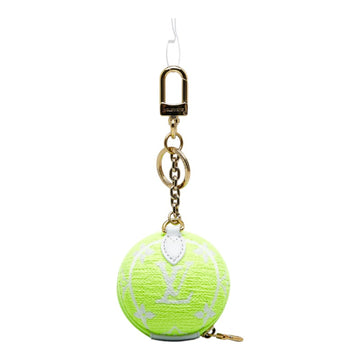 LOUIS VUITTON Monogram Tennis Ball Round Coin Purse Bag Charm Key