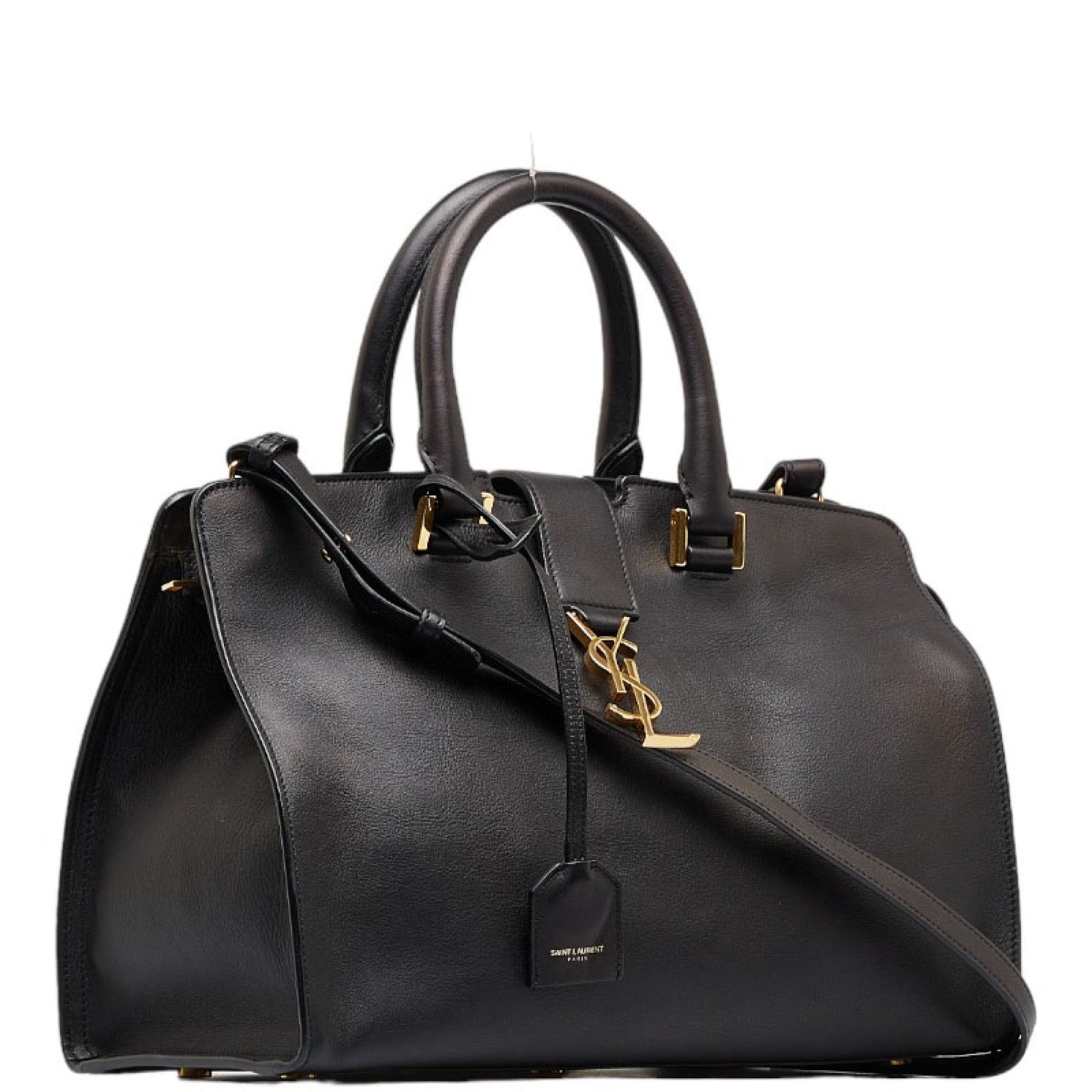 Downtown Cabas, Used & Preloved Yves Saint Laurent Tote Bag, LXR Canada, Black