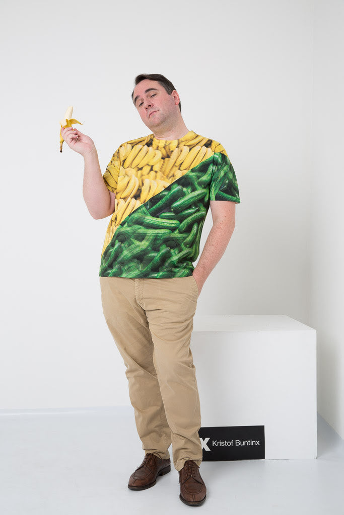 Kristof Buntinx wearing The Cucumber & Banana T-shirt