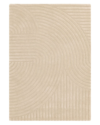 Hague Geometric Textured Wool Rugs in Ivory White buy online from the rug  seller uk