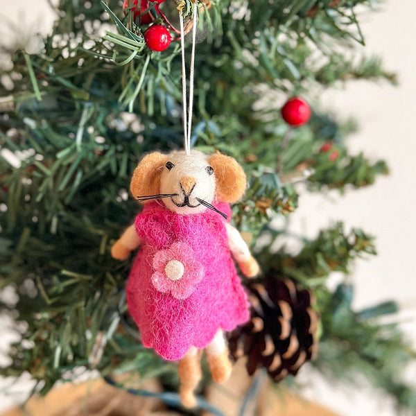 Little Handcrafts 12pcs Mini Felt Ornaments for Christmas | Kids Toddler  Felt Hanging Decoration | Cute Wool Bird Candle Snowman Santa Dog Cat  Penguin