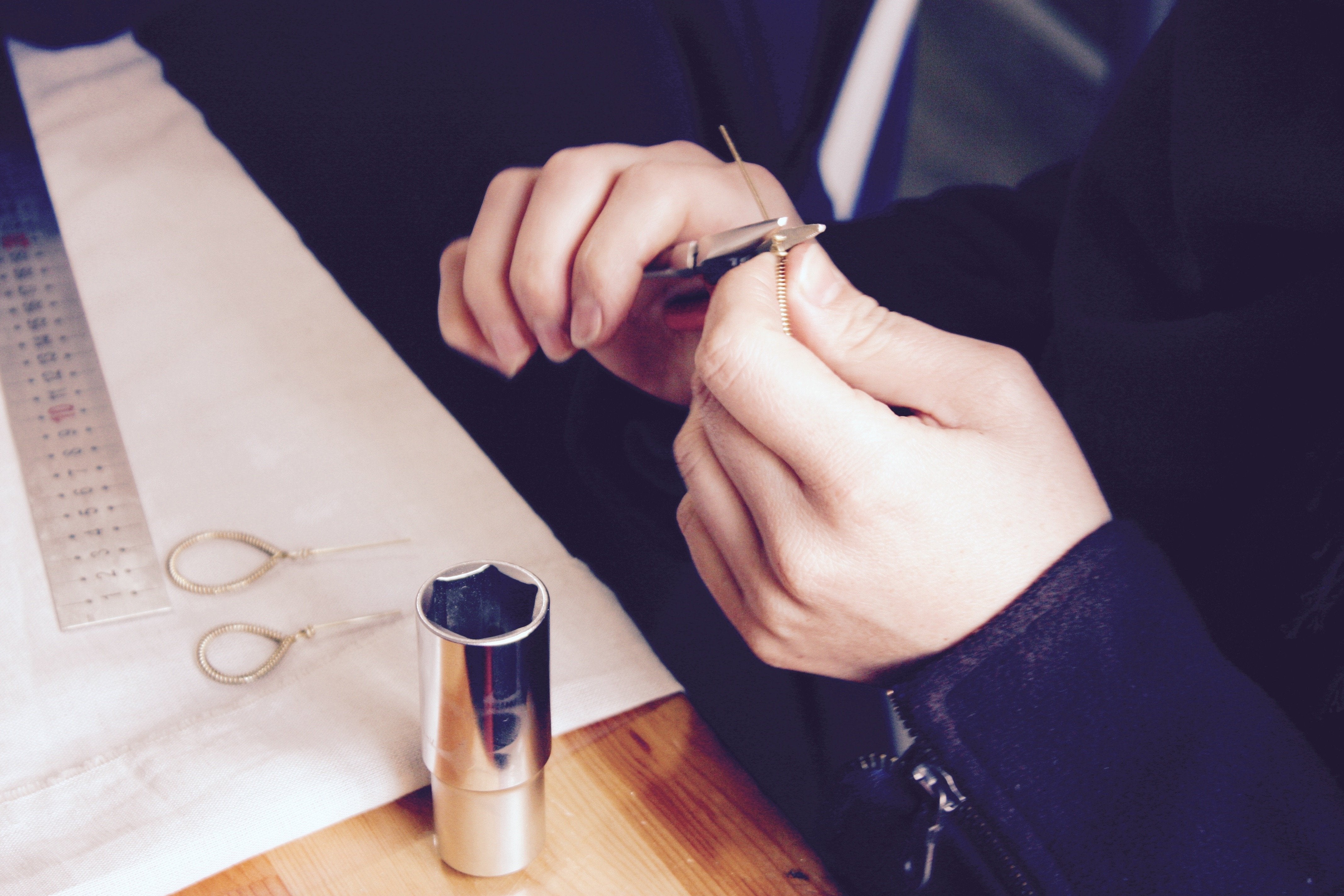 Drop Earrings Not Bombs is based in Istanbul, Turkey. Syrian women displaced from their homeland design and handcraft each pair. | The Ganapati Store