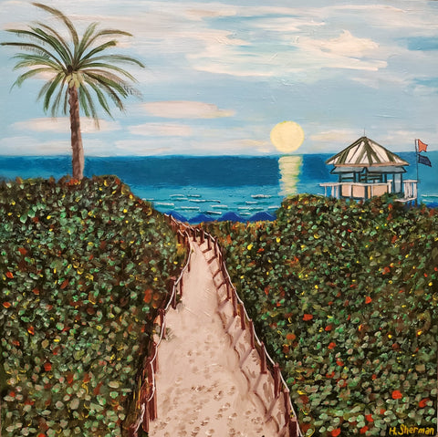 Walking onto Delray Beach by H. Sherman