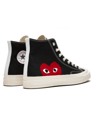 converse x cdg noir haute