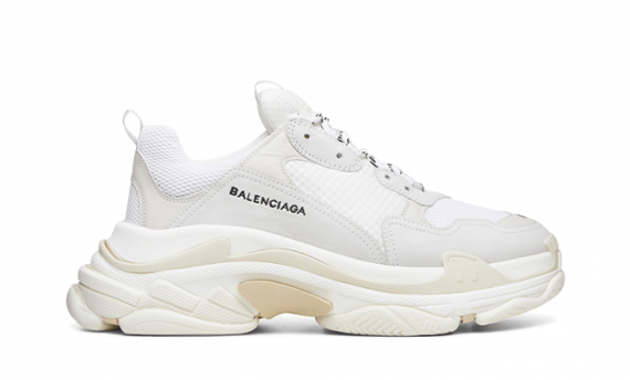 balenciaga triple s trainers white