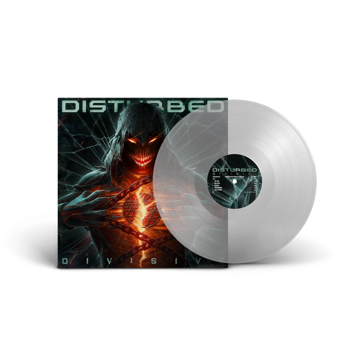 Disturbed Divisive Lp Limited Edition Clear Vinyl