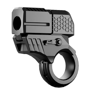 Gun Shape Metal Alloy Fidget Ring Fingertip Launcher Stress Relief Toy - Buckyballsshop