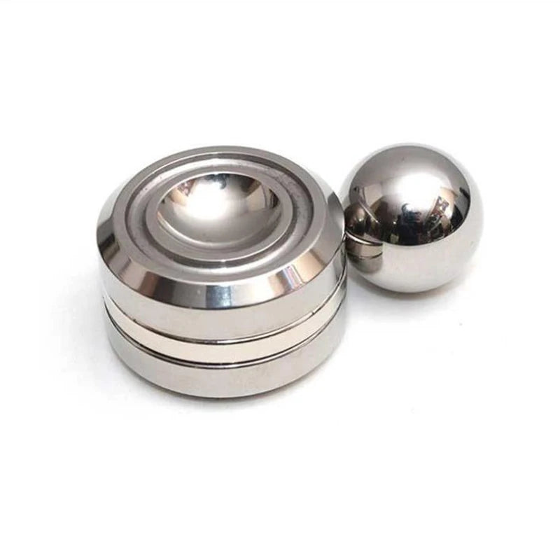 Steel Ball Orbiter Magnetic Fidget Spinner - 360° Rotation EDC Toy for Stress & Anxiety Relief