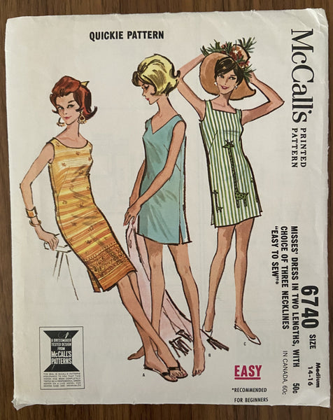 1960s Vintage Sewing Pattern Pencil Pants Blouse Bust 34 Quick 'N