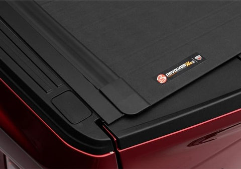 BAKFlip Revolver X4S hard roll-up tonneau cover in the closed position.