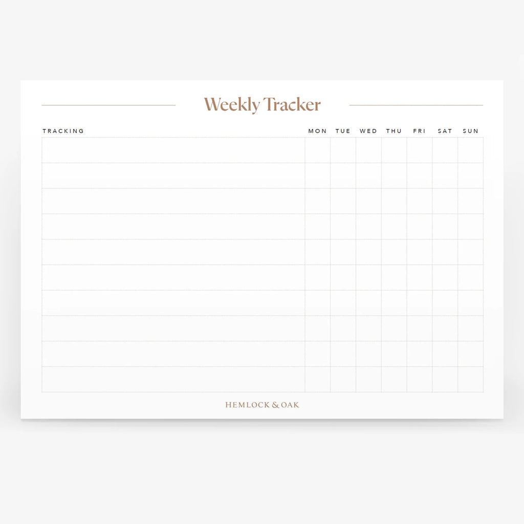 Habit Tracker for Planning from Hemlock and Oak