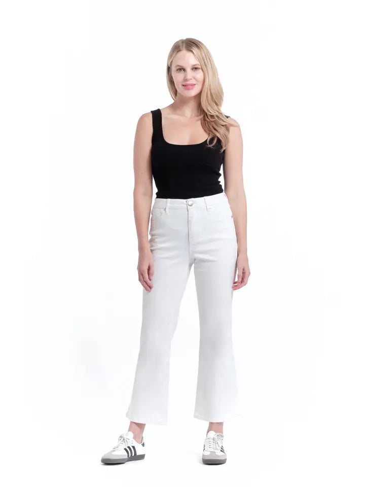 27" Sustainable Demi Boot Jean in White
