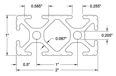 Auxx Lift Double T Slots Platform Frame Design