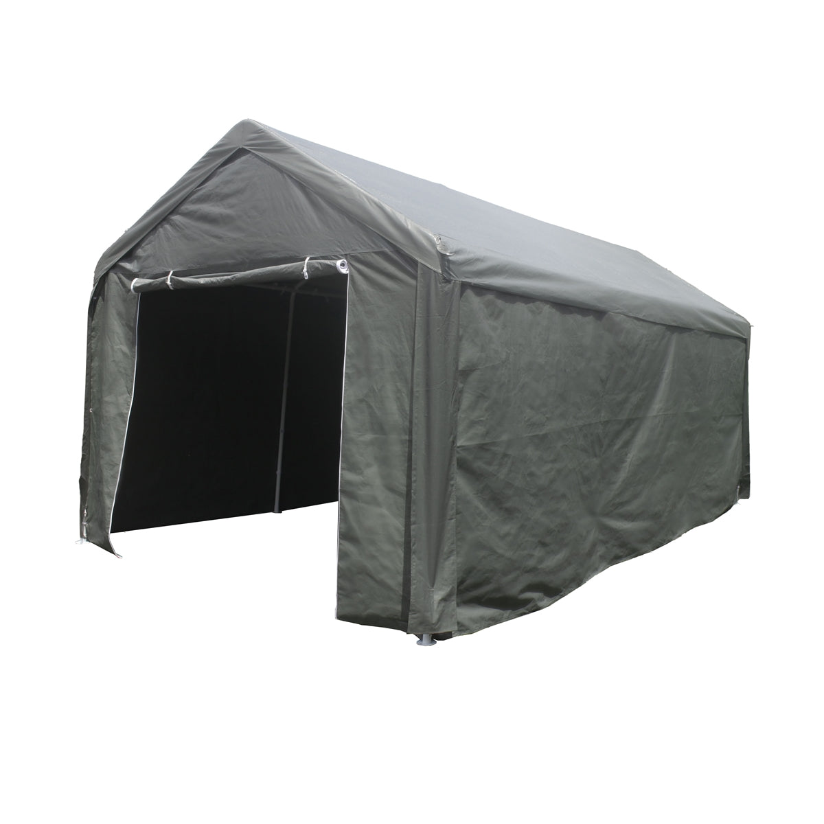 Aleko Heavy Duty Outdoor Canopy Carport Tent 10 x 20 ft Gray - CP1020GR