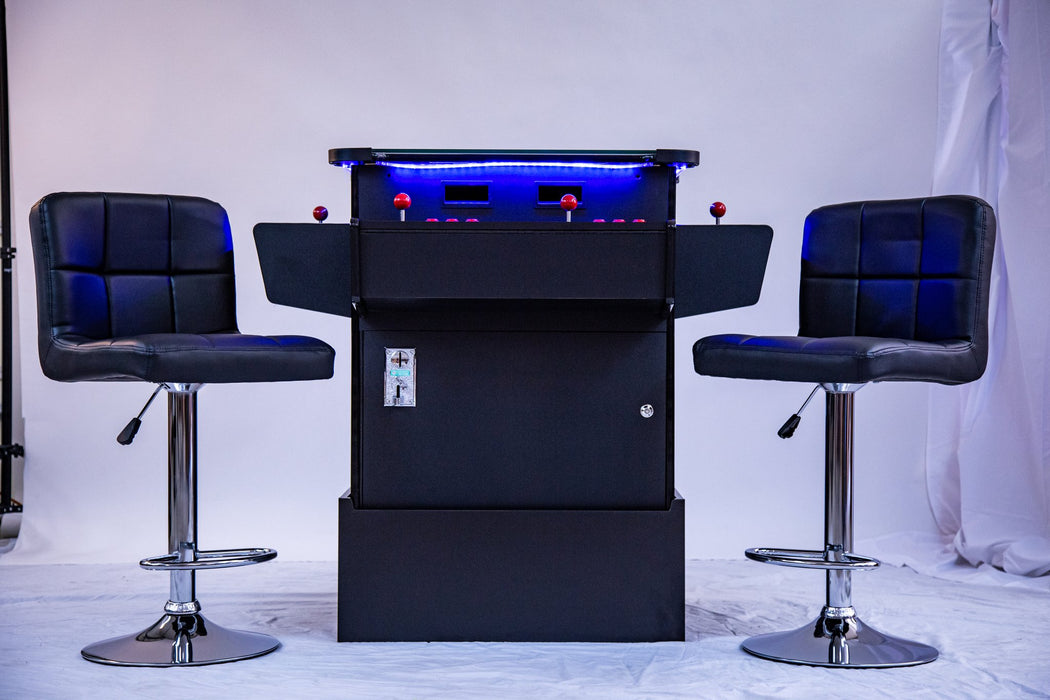 Full-sized, 3 Sided, Cocktail Table Arcade Game With 1,162 Classic, Golden Age, Midway Games, and Trackball by Game Room City 1162CTTB
