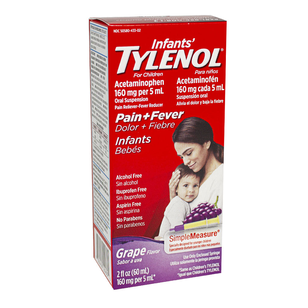 Tylenol Infants' Grape Flavor Oral Suspension - 2 fluid oz.