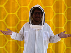 man in beesuite