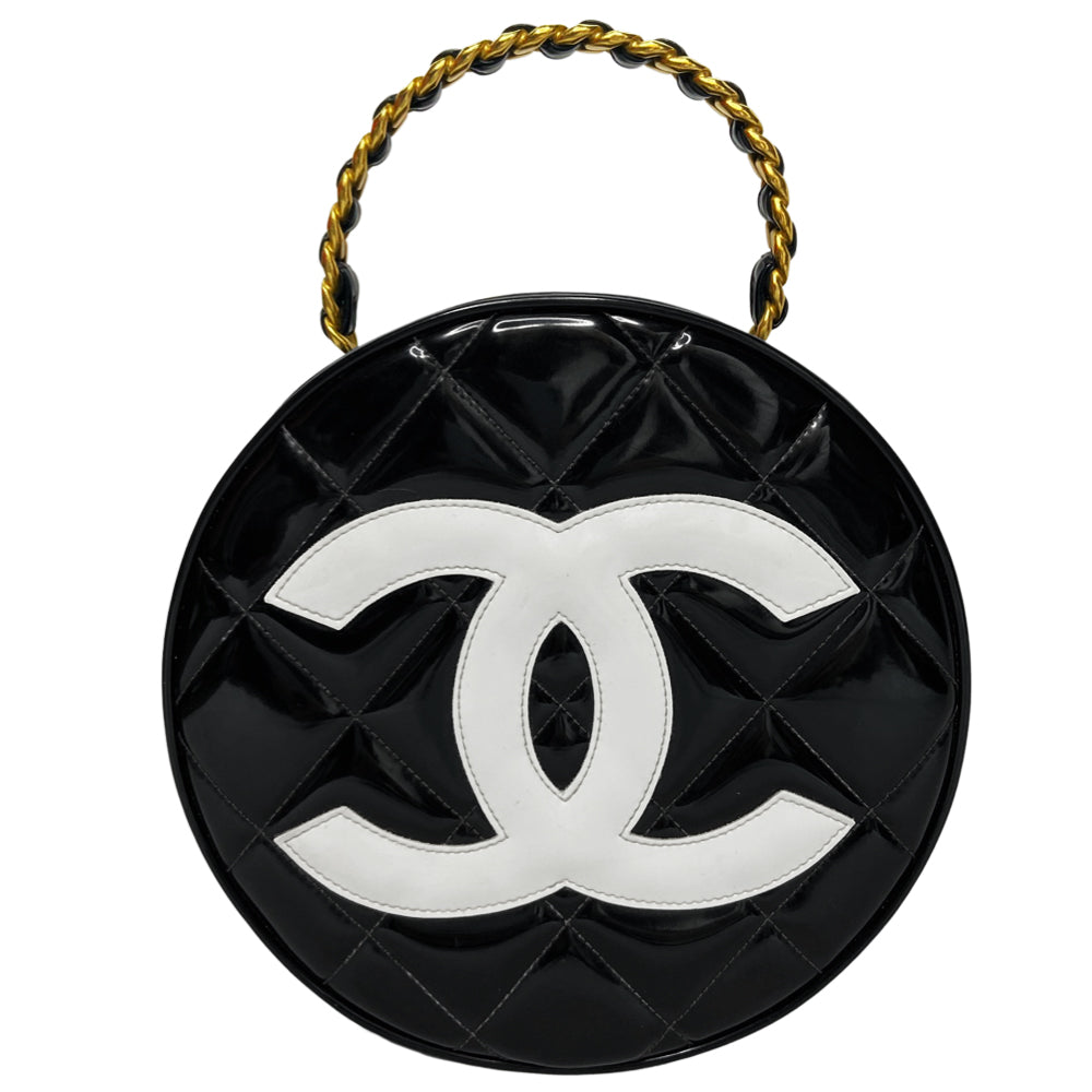 Chanel Rare Round Top Handle Vanity Case – Angeles Vintage